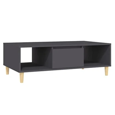 Image de vidaXL Table basse gris 103,5x60x35 cm bois d&#039;ingénierie806024