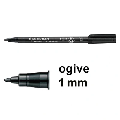 Image de STAEDLER LUMOCOLOR FEUT 0.8/1MM N 317/9