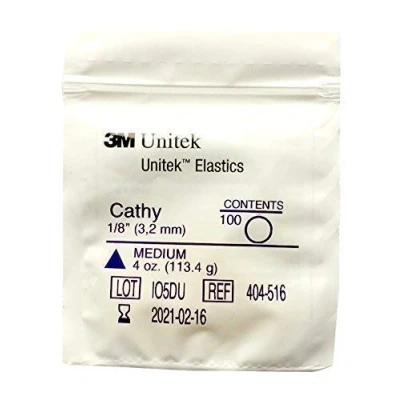 Afbeelding van 3M Unitek multifunctionele elastiekjes, middelgroot, 113,4 g; Snorflex (1/8 inch, 3,2 mm) Cathy