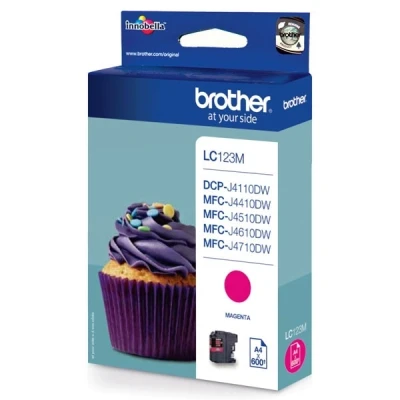 Image de Brother LC123M à rendement élevé magenta originale cartouche d&#039;encre