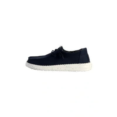 Afbeelding van Hey Dude Wendy Stretch Instappers, Dames, Maat: 38, Navy Textiel