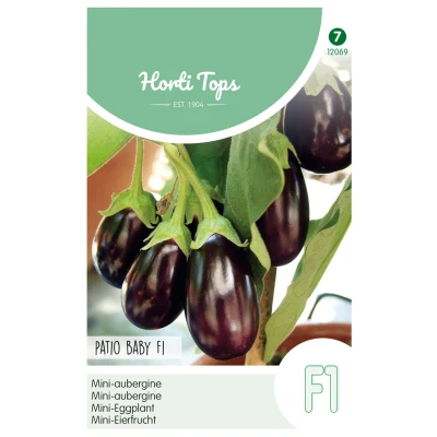 Afbeelding van Aubergine mini Ophelia F1 hybride Hortitops