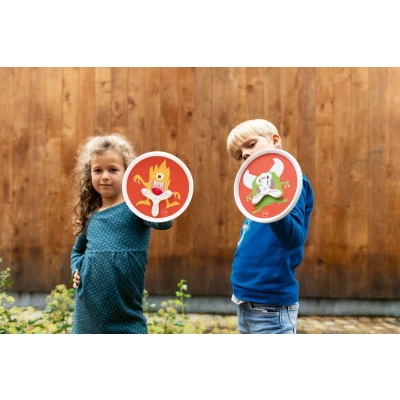 Afbeelding van Scratch Active Play: HAND DISKER DUO / Monsters diam.17cm, met 1 magnetische diskers, in doos, 3+