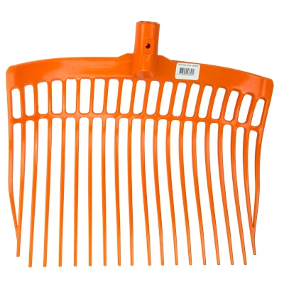 Image de Vplast Fourche à Fumier Plastique sans Manche Orange