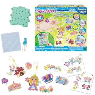 Image de Aquabeads Mes accessoires féériques à créer Kit de loisirs créatifs Activité manuelle enfants en toute autonomie Coffret perles qui collent avec l&#039;eau Jouet enfant 4 ans et + 31766