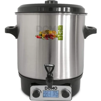 Image de DOMO DO42325PC Stérilisateur/cuiseur 27 litres 2 kWatt