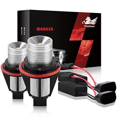Afbeelding van WinPower 2X 5W Angel eyes Feux de position ampoules 6000K blanc pour E87 E39 E60 E61 E63 E64 E65 E66 E83 E53, etc.