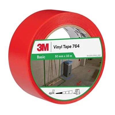 Afbeelding van 3M Vinyltape 764 algemeen gebruik, rood, 50 mm x 33 m