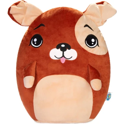 Afbeelding van SQUISHBRUBIES Hugo de Hond Superzachte Pluche Knuffel Kawaii Squishy Speelgoed 35 cm Bruin