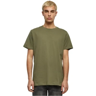 Afbeelding van Herenshirt &#039;Basic Round Neck&#039; met korte mouwen Olive XL