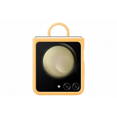 Afbeelding van Samsung Siliconen Back Cover met Ring Oranje Galaxy Z Flip 5