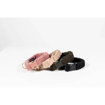 Afbeelding van Kentucky Halsband Teddy Fleece Zwart 36 52cm