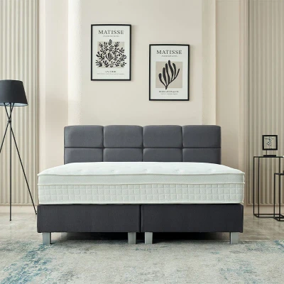 Afbeelding van Dreamhouse Vida Boxspring vlak 140x200 Antraciet