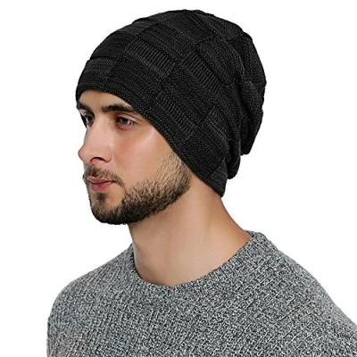 Afbeelding van DonDon Lange wintermuts voor heren met pluche fleece