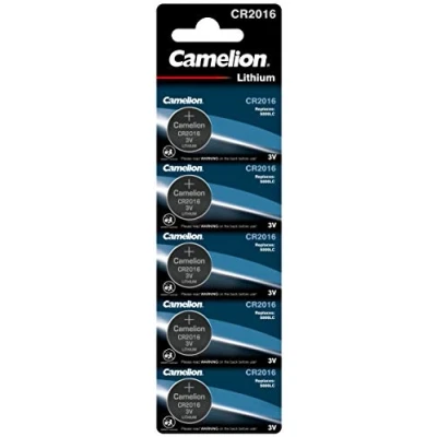 Afbeelding van CAMELION 5 stuks CR2016 3V lithium knoopcellen