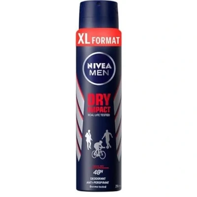 Afbeelding van Nivea Men Dry Impact Deodorant Spray XL 6 x 250 ml