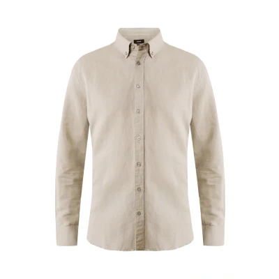 Afbeelding van Mexx LONG Sleeve Caleb Basic Overhemd, Heren, Maat: Large, Greyish sand