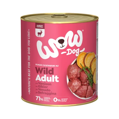 Afbeelding van 6x 800g WOW Adult Wild hondenvoer nat