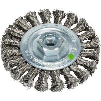 Afbeelding van Bosch Accessories 2609256509 Schijfborstel voor haakse en rechte schuurmachine gevlochten draad, roestvrij, 100 mm 1 stuk(s)