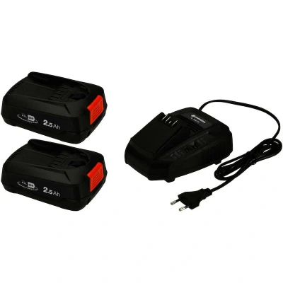 Image de Gardena Batterie P4A QC 18V 2,5 Ah (x2) + Chargeur