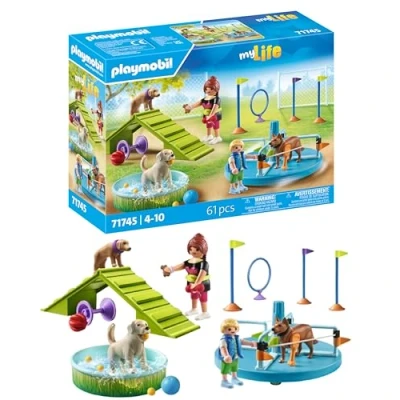 Image de Playmobil My Life 71745 Aire de jeux pour chiens et personnages