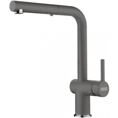Afbeelding van Franke Active L Keukenkraan Stone Grey Grijs met Uittrekbare Handdouche 115.0653.385