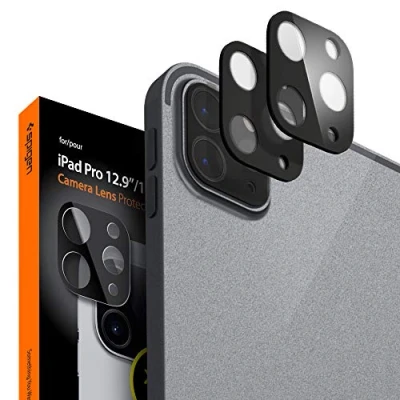 Afbeelding van Spigen Glas.tR Optik lensbescherming compatibel met iPad Pro 11 2021 en 2020, 12.9 2 stuks, krasbestendig, volledige afdekking