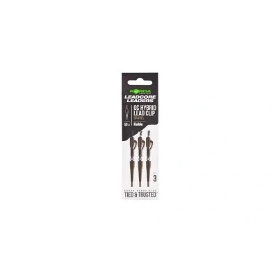 Image de Korda Kable Leadcore Leader Hybrid Lead Clip QC Swivel 50cm Kleur : Weed