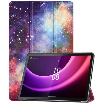 Afbeelding van iMoshion Tablet Hoes Geschikt voor Lenovo Tab P11 (2nd gen) Design Trifold Bookcase Meerkleurig /Space