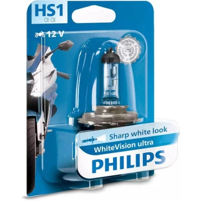 Afbeelding van Philips HS1 WhiteVision Ultra Moto 35/35W 12V Motorkoplamp
