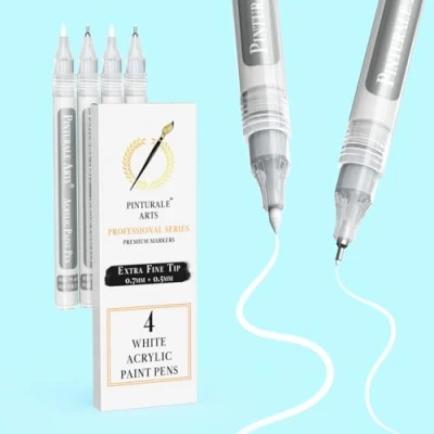 Afbeelding van Pinturale Arts Acrylverfstift met fijne punt 0,7 mm (wit)