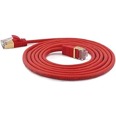 Afbeelding van Patchkabel SSTP CAT7 Ste. CAT6a d=4mm 0,10m rot