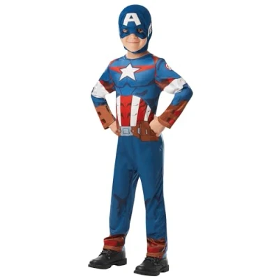 Image de Déguisement Captain America Garçon 7/8 ANS Bleu I 640832L