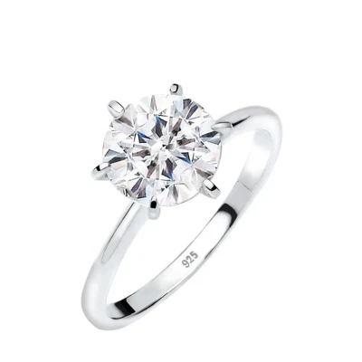 Afbeelding van Elli Classic Engagement Ring silvercoloured, Dames, Maat: 54, Silver coloured
