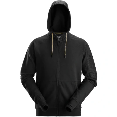 Afbeelding van SNICKERS 2895 logo full zip hoodie (zwart) 28950400006