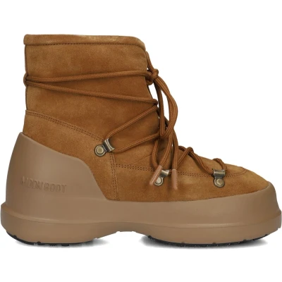 Afbeelding van Moon Boot LUNA Snowboots, Dames, Maat: 41, Cognac Veloursleer