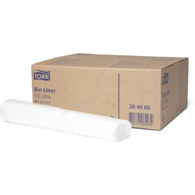 Afbeelding van TORK 204060 Afvalzak 50 l Transparant 250 stuk(s)