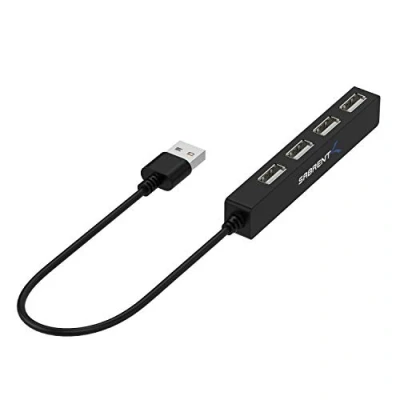 Afbeelding van SABRENT USB hub, 4 poorts adapter met meerdere poorten voor Macbook, Mac Pro/Mini, iMac, Surface Pro, XPS, Notebook PC, sticks enz. (HB MCRM)