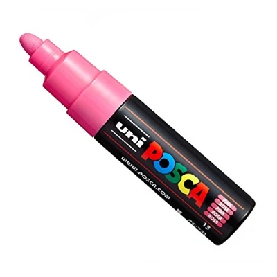 Afbeelding van Uni POSCA PC 7M Paint Marker, brede punt 4,5 5,5 mm, 15 kleuren roze