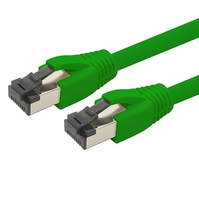 Afbeelding van 1aTTack.de Cat 8 netwerkkabel groen 1 x Cat.8 LAN 2000 MHz 40Gbit s 40GBase T Poe+ LSZH ethernet patchkabel m