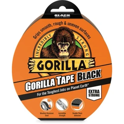 Afbeelding van Gorilla Zwart plakband 32m