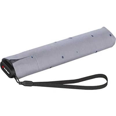 Afbeelding van Knirps Ultra US.050 Slim Manual Zakparaplu Ultralicht en plat Stormbestendig Winddicht 21 cm, Vision Navy, Compact modieus design