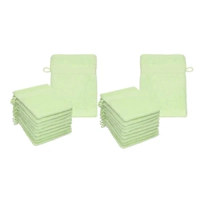 Afbeelding van Betz 20 stuks washandjes Palermo 100% katoen, afmetingen 16 x 21 cm, kleur: groen
