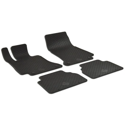 Afbeelding van WALSER 50828 Vloermatset Rubber voor en achter 4 zwart Op maat gemaakt MERCEDES BENZ: E Class Saloon