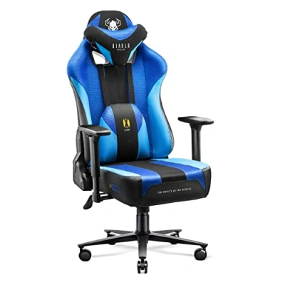 Afbeelding van Fotel Diablo Chairs X Player 2.0 King Size Gamingowy do 160kg Skóra ECO Tkanina Frost black