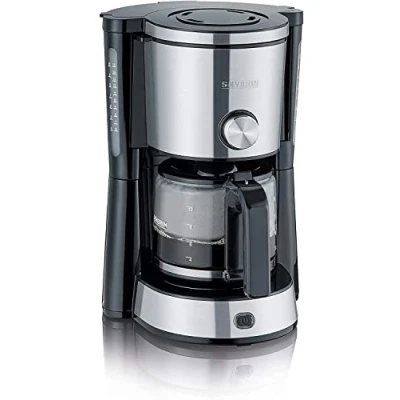 Image de SEVERIN KA 4825 TypeSwitch Cafetière 10 tasses noir/inox brossé
