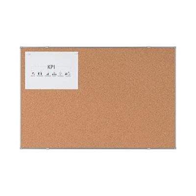 Afbeelding van BoardsPlus Economy Kurkplank, 90 x 60 cm, frame Tech Alloy, grijs