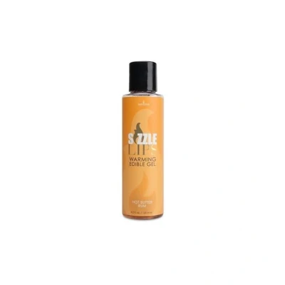 Image de Gel chauffant comesible sizzle lips rhum chaud 125 ml sensuva 7327