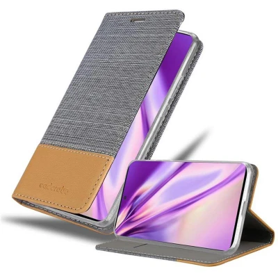 Afbeelding van Cadorabo Hoesje geschikt voor Samsung Galaxy A51 5G in LICHTGRIJS BRUIN Beschermhoes met magnetische sluiting, standfunctie en kaartvakje Book Case Cover Etui