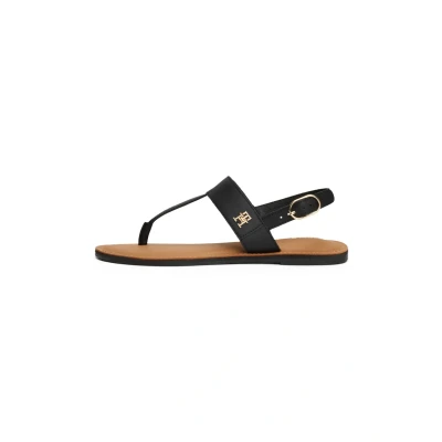 Afbeelding van Tommy Hilfiger Teensandalen, Dames, Maat: 37, Black Leer